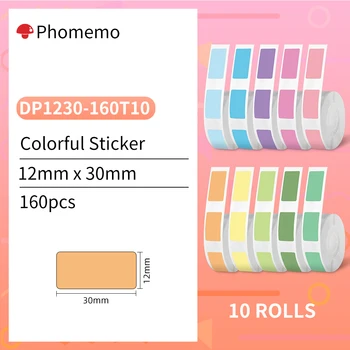 Phomemo D30 adhesive Nebula/Galaxy series pattern label paper suitable for Phomemo D30 label printer home office school