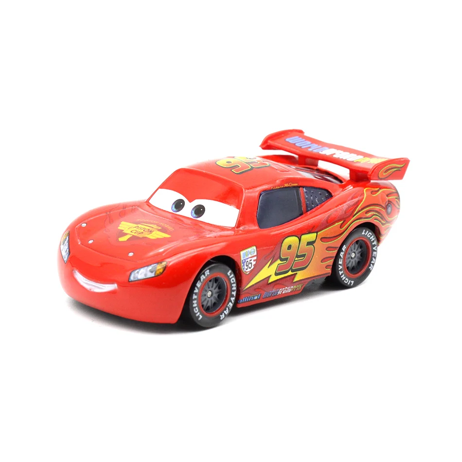 Voitures Disney pour enfants, jouet de course, foudre McQueen Mater 1:55, véhicule en alliage moulé sous pression, cadeau de noël pour garçons