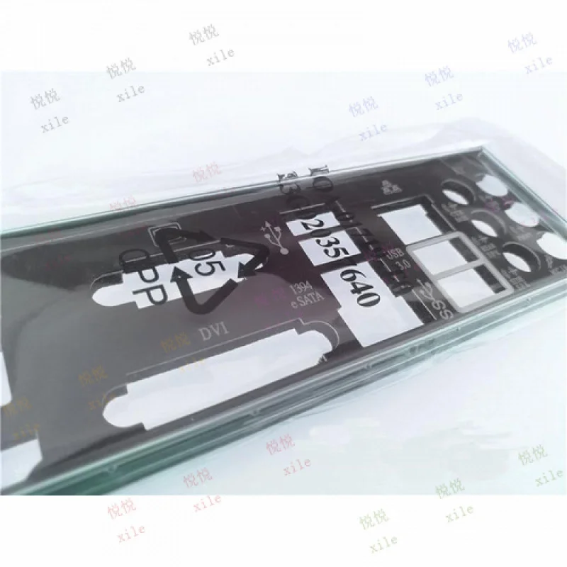 LL  Original For Asus P7H57D-V EVO Shield IO I/O Rear Baffle Backplate Motherboard