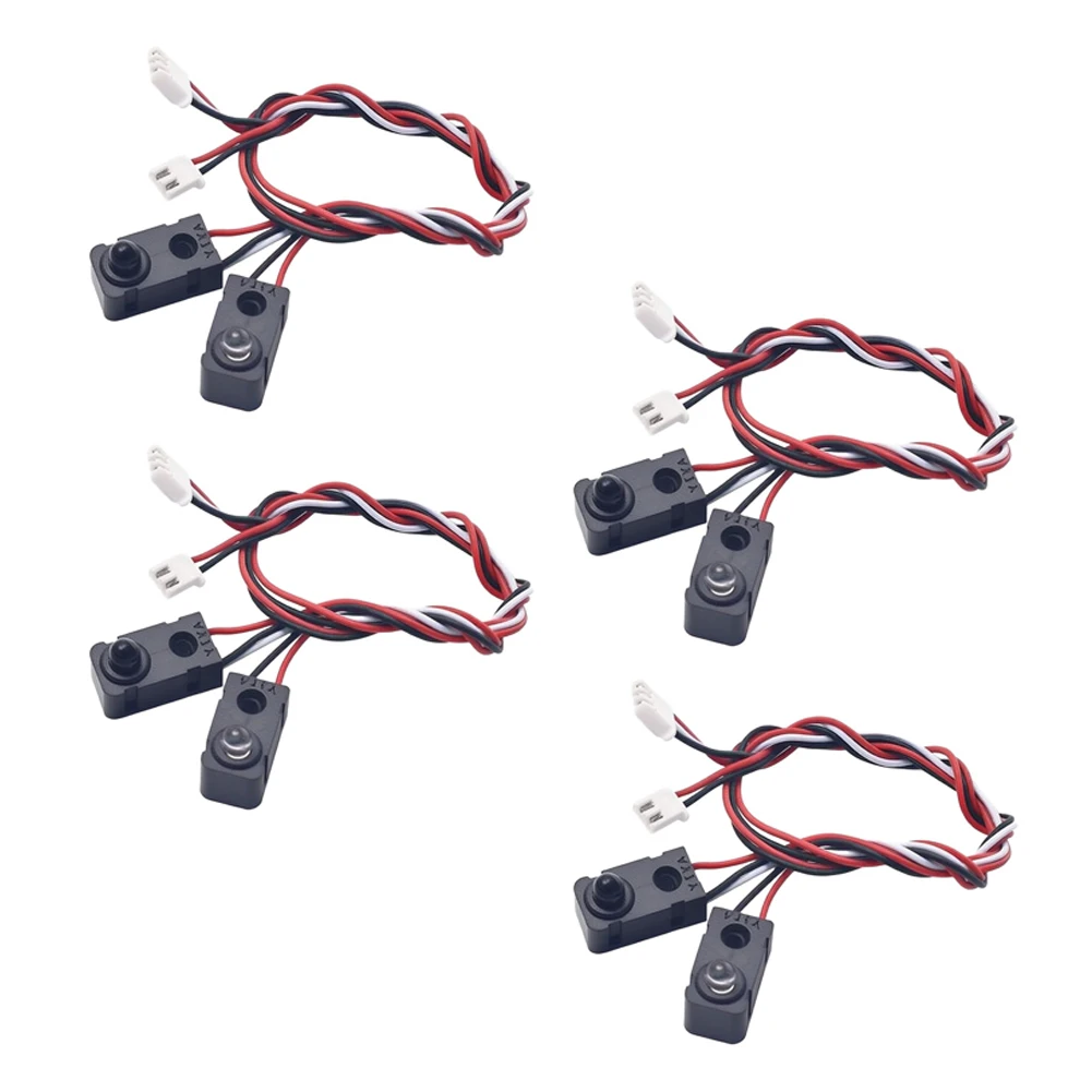4 Pairs Infrared Beam Break Sensors for Automation Projects Security Alarms and Industrial Control Systems 25cm Wire