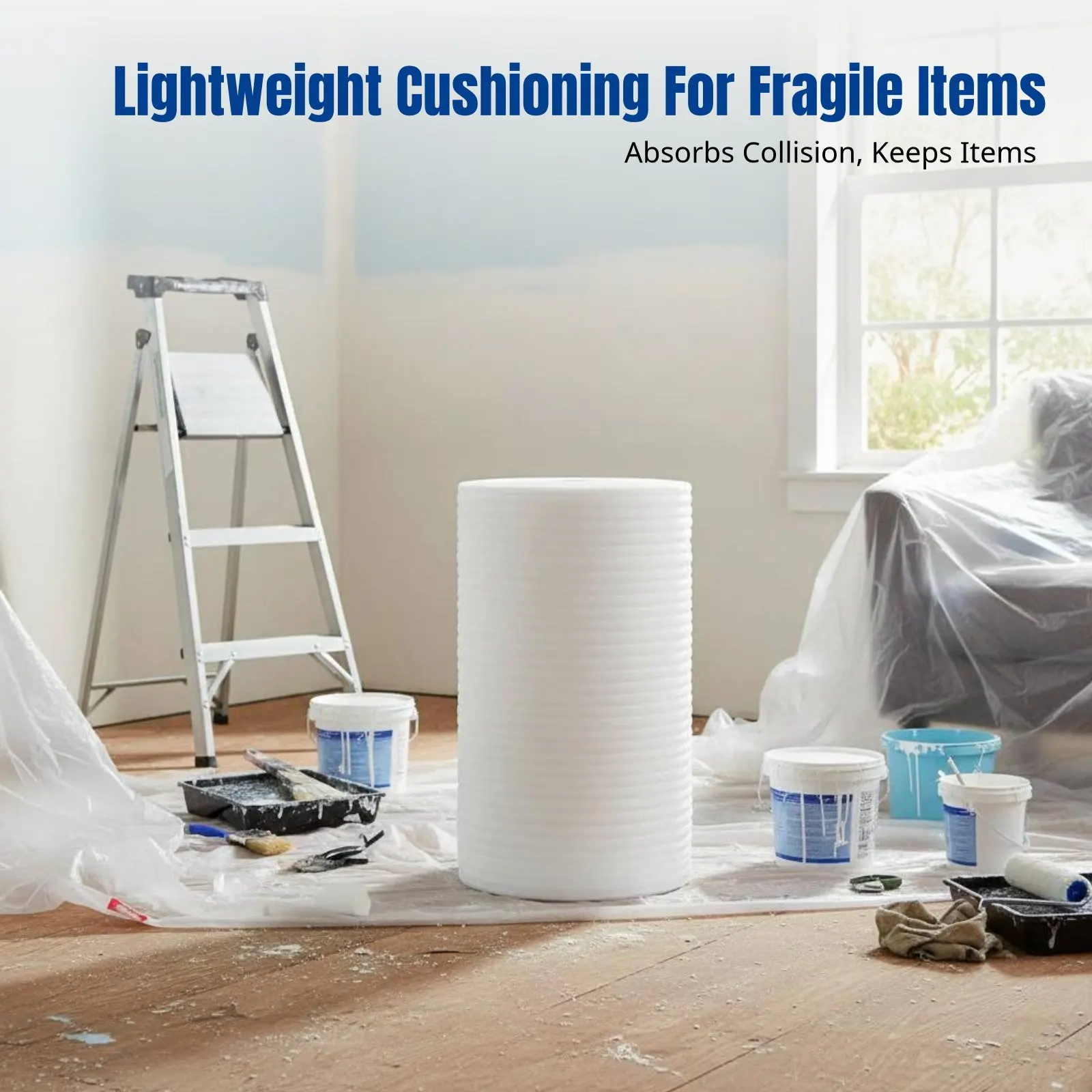 

EPE Glossy Roll, Packaging Film, Vibration-Absorbing Foam Sheet for Moving, Fast Delivery, Furniture, Wood Floor Protection
