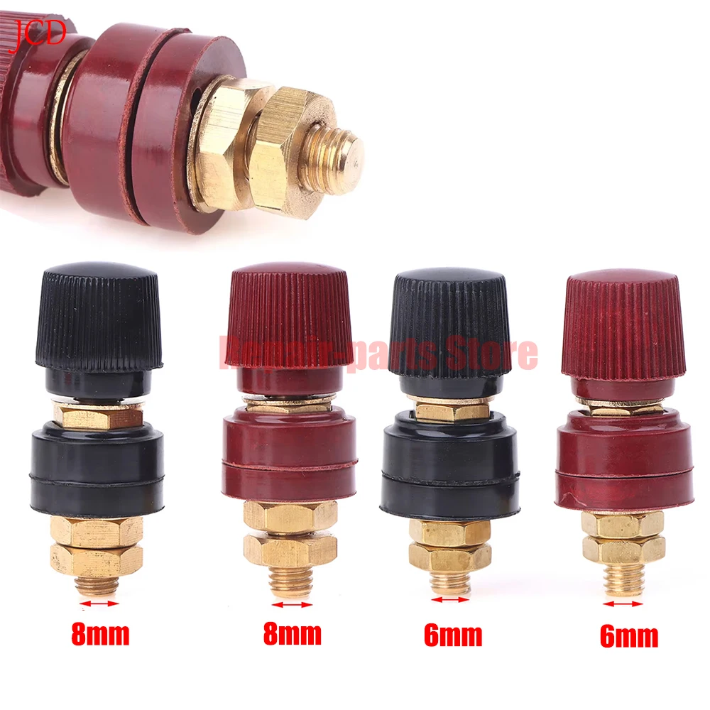 Car 6mm 8mm Brass Stud Premium Remote Battery Power Junction Post Connector Replacement Terminal Kit Car Accessories