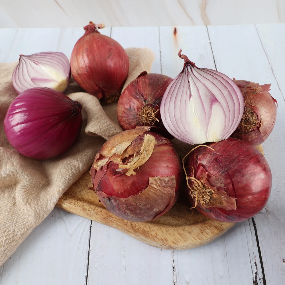 [Direkt vom Bauernhof] Heimische Mu'An Lila Zwiebel Rote Zwiebel Heimische Zwiebel Fest Frisch