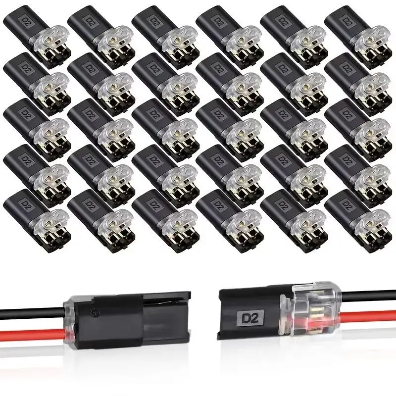 30/60Pcs Universal Automotive Wire Connector Plug Detachable Terminal For Reliable Cable Interconnection No Strip