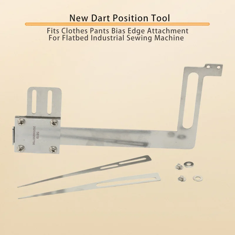 New Dart Position Tool for Sewing Machine Universal Fits Clothes Pants Bias Edge Attachment for Flatbed Industrial Sewing