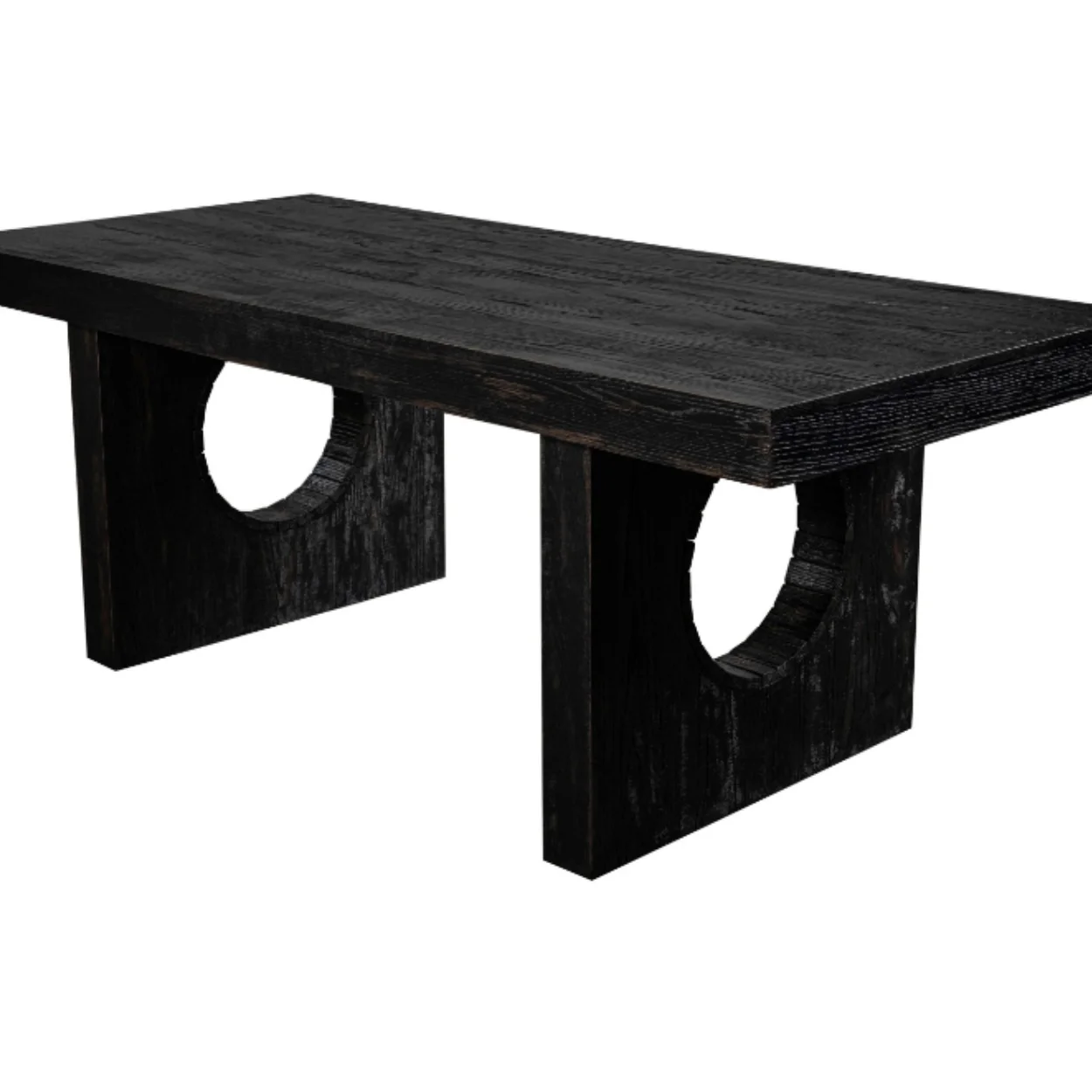 # Modem Wood Farmhouse Furniture Luxury Brutalist Real Wood Square 6 Saeater Timber Kitchen Dining Table