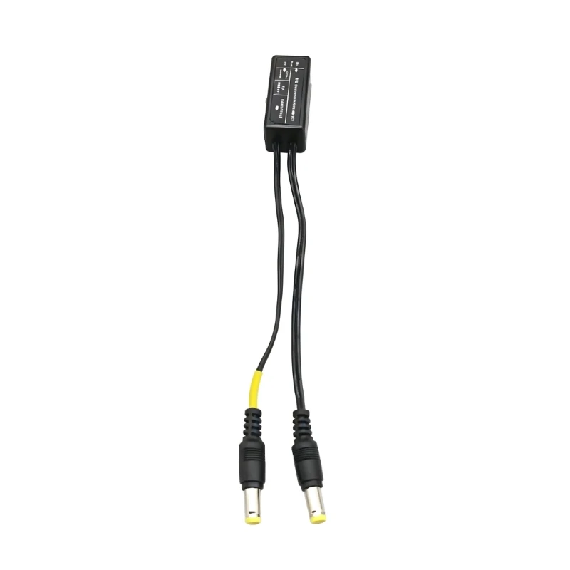 Power Splitter Adapter Connector Cable 1 to 2 Output 5.5*2.1mm 5V 9V 12V adjustable For Camera LED Light Strip