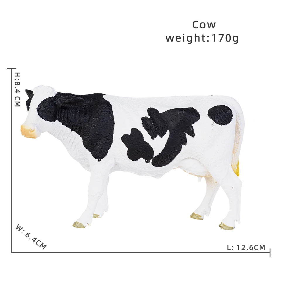 Nutztiere Milch Kuh Geflügel Rinder Kalb Stier Bison Ox Action figuren Sammlung PVC frühen pädagogischen Spielzeug Kinder Geschenk – Detail 15