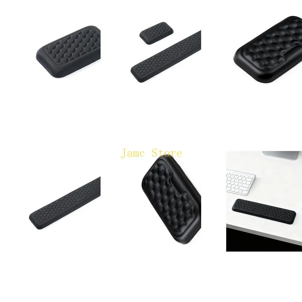 

LX0B Подставка для запястья для компьютерных клавиатур Основание подставки для запястья Удлиненная подставка Эргономичная пена с