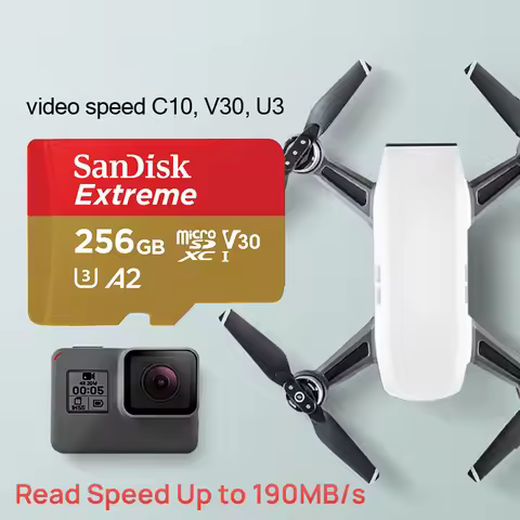 SanDisk V30 Extreme Micro SD Card A2 U3 4K 64GB 128GB 256GB 512GB 1T Memory Card Flash TF for Steam Deck Switch DJI Camera