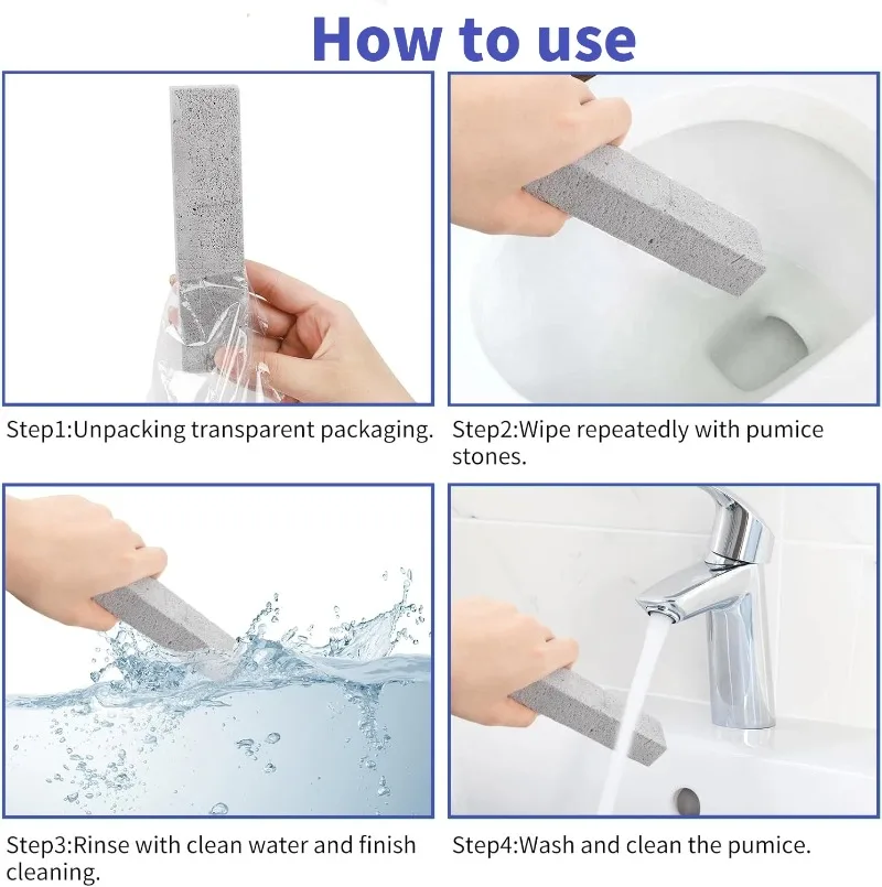 1-10PCS Bimsstein Reinigung Stick Wc Kalk Rost Fleck Entfernung Pinsel Bad Fliesen Waschbecken Haushalt Waschen Reiniger werkzeuge – Detail 18