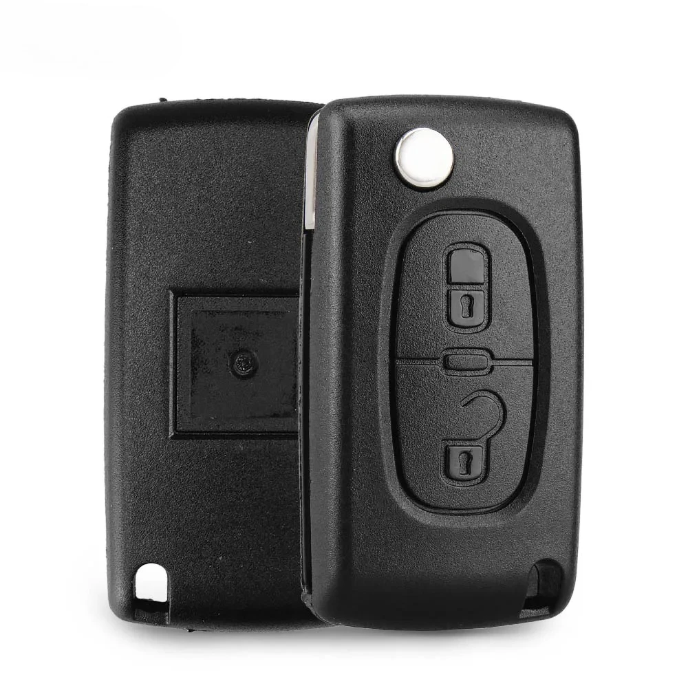 

Replacement 2 Button Remote Flip Folding Key Fob Case Shell Blade For Citroen C2 C3 C4 C5 C6 C8