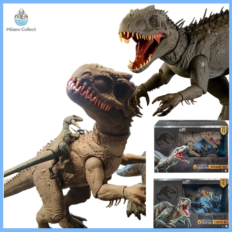 In Stock Jurassic Hammond Collection Series Indominus Rex Super Action Model Dinosaur Toy JKG98  JKG97 Collection Gift