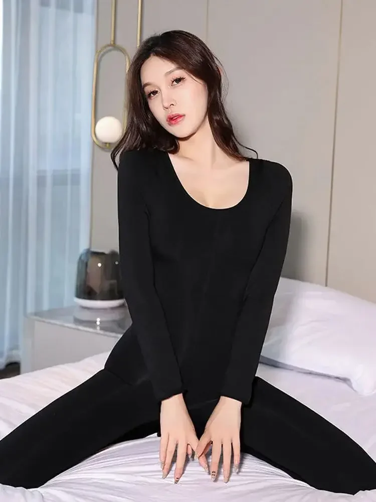 Unisex Autumn Winter Fleece Bodystocking Zipper Open Crotch Bodysuit Tights Sexy Leotard Conjoined Lingerie Thermal Pyjamas Body