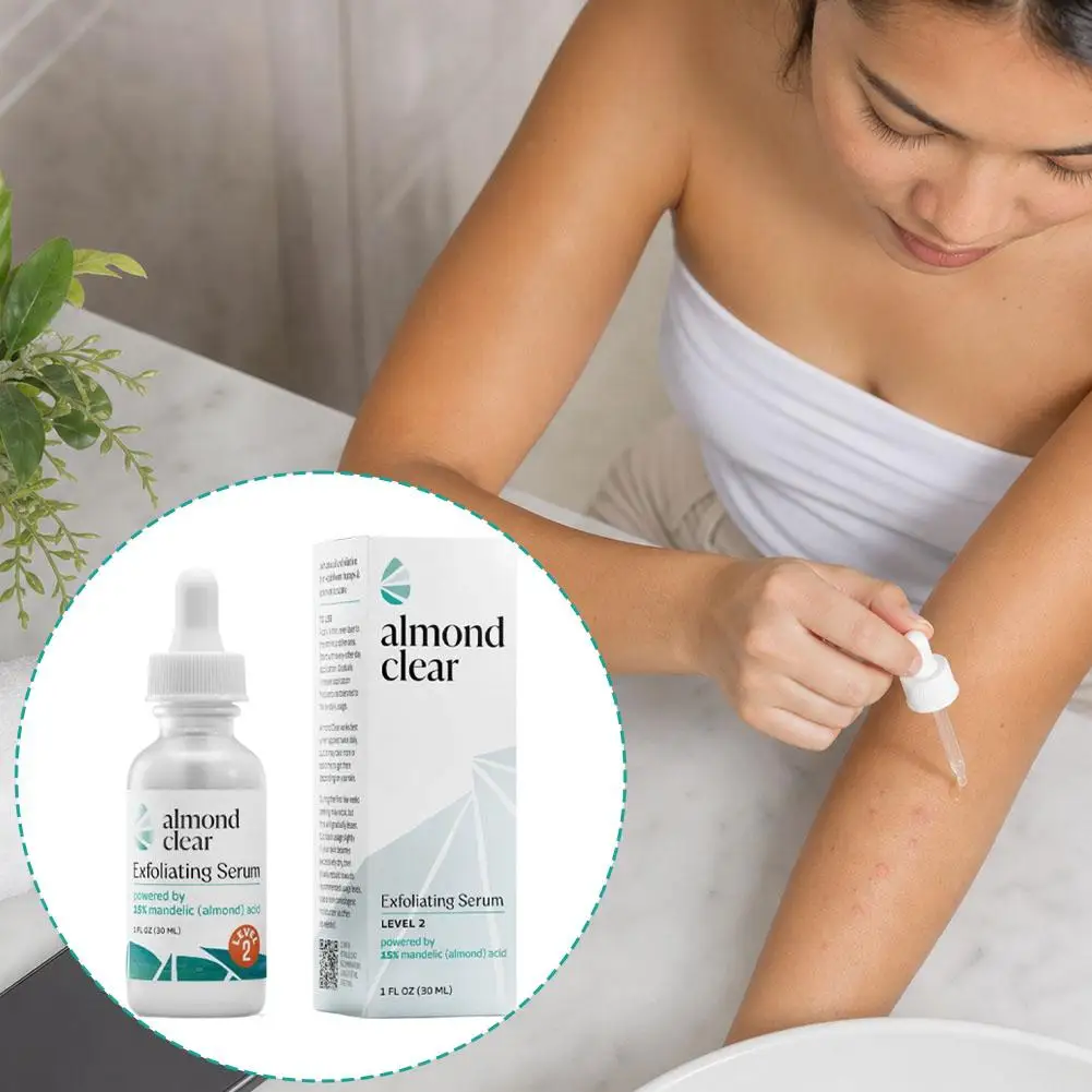 30ml Face Cleaning Mandelic Acid Exfoliating Serum Almond Clear Exfoliating Serum Deep Brand Gentle Nourish Shiny Skin Essence