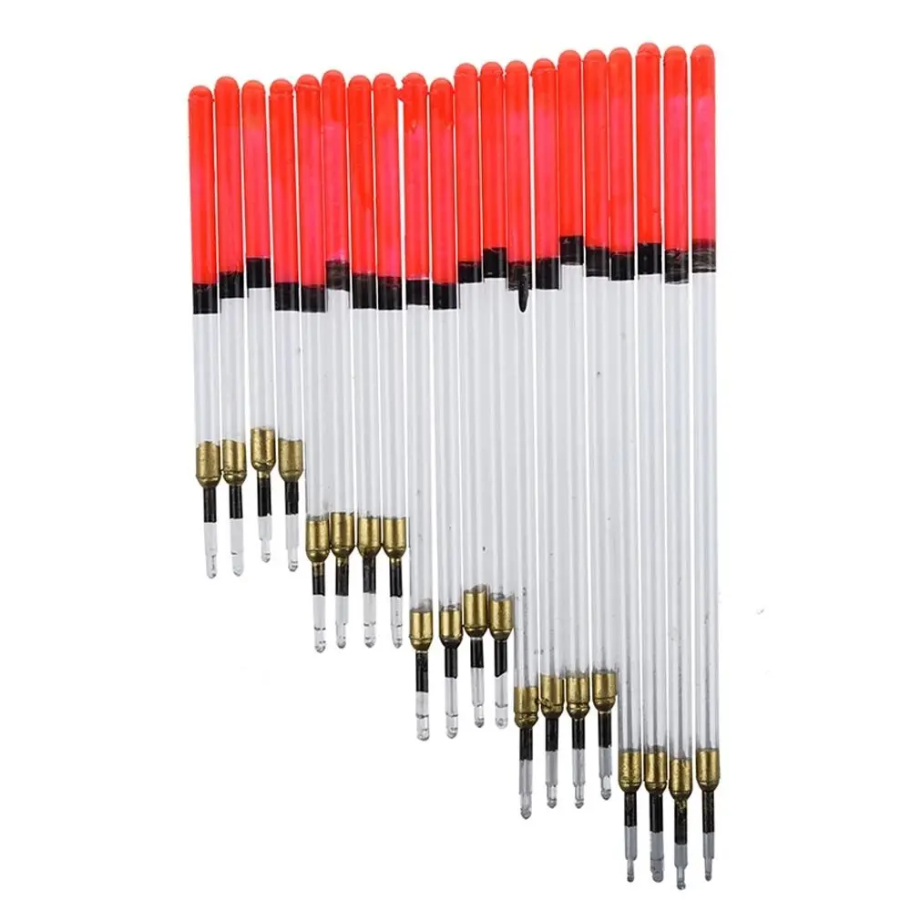 20pcs Super Buoyancy Fishing Float Good Stability Sensitivity Floating Stem Transparent Durable Floating Tubes Kits Lake Fishing