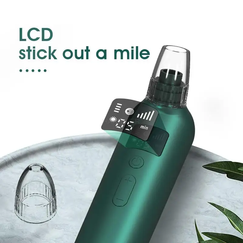 Vacuüm gezichtsporiereiniger Mee-eterzuigapparaat met LED-display Elektrische acne-comedo-extractorkit USB oplaadbaar
