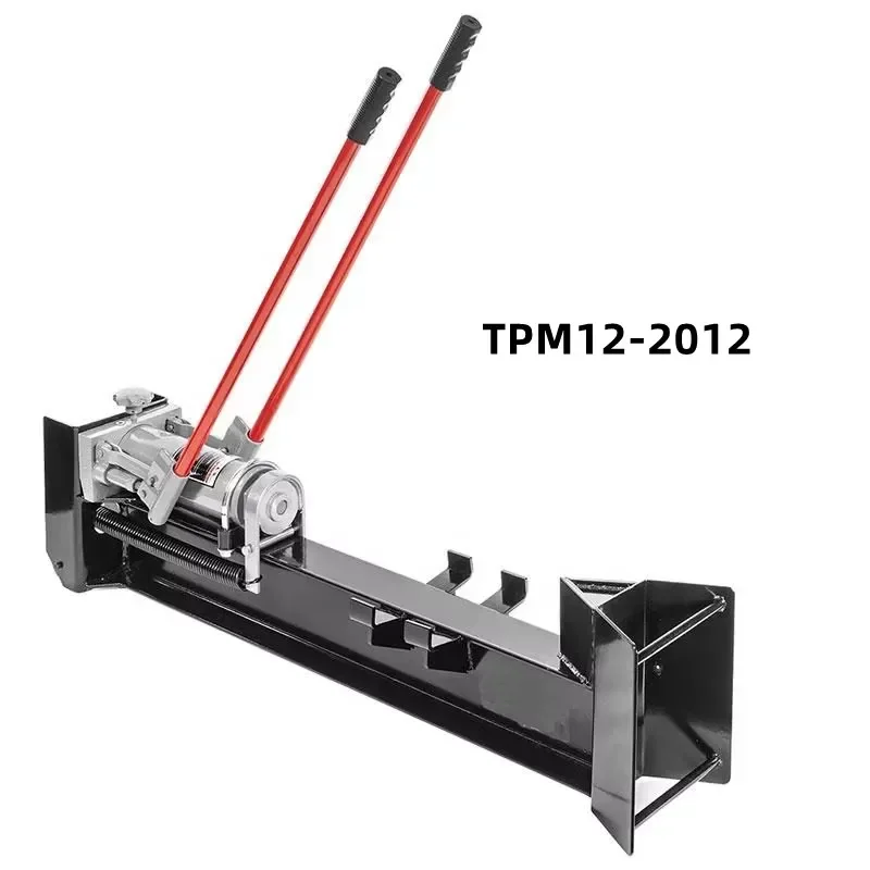 12T Factory Direct Sale Adjustable Hand Wood Log Splitter Manual Hydraulic Wood Splitter Log Cutter Firewood Processor