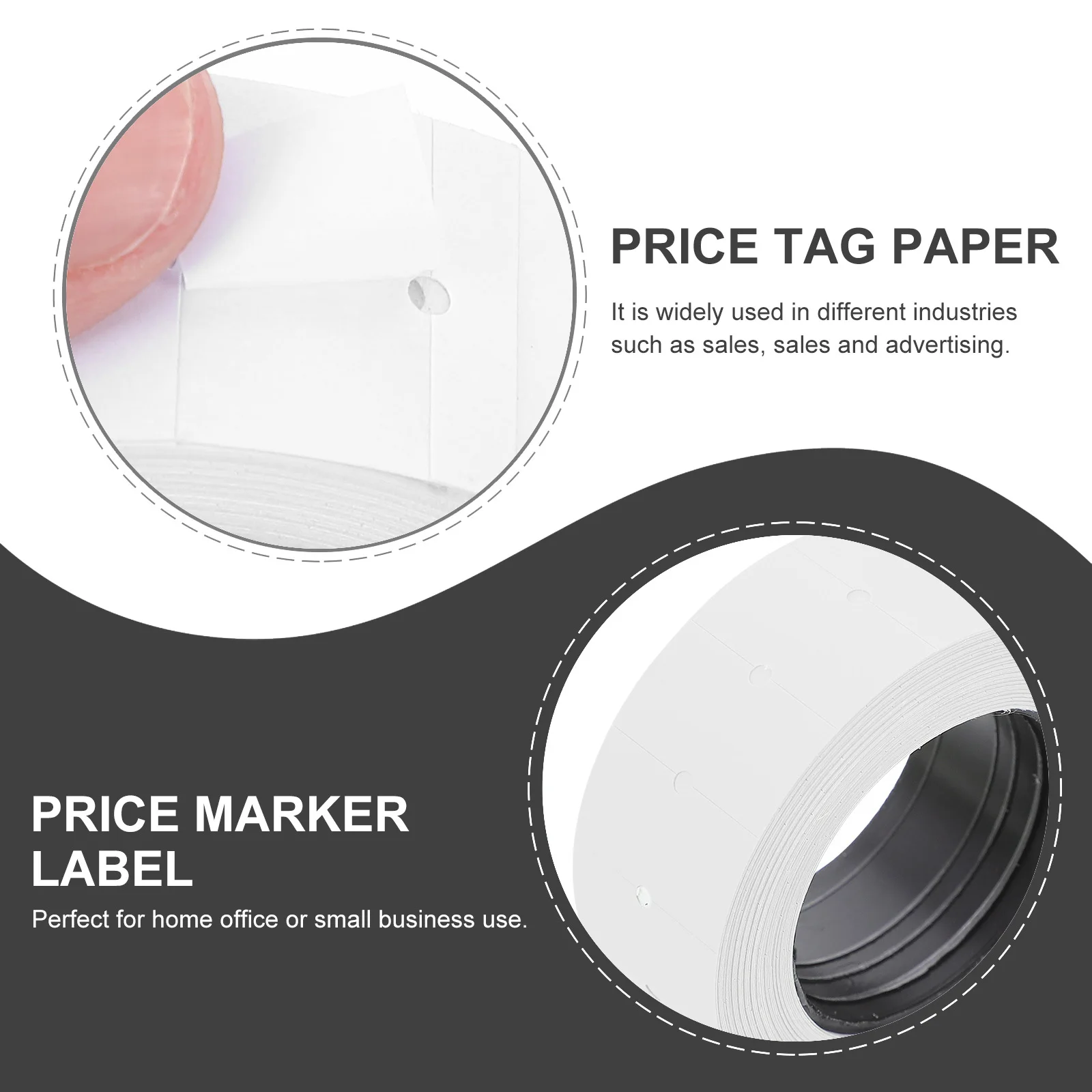 10 Rolls Price Tag Sticker Practical Label Paper for Product Identification Pricing in Various Industries
