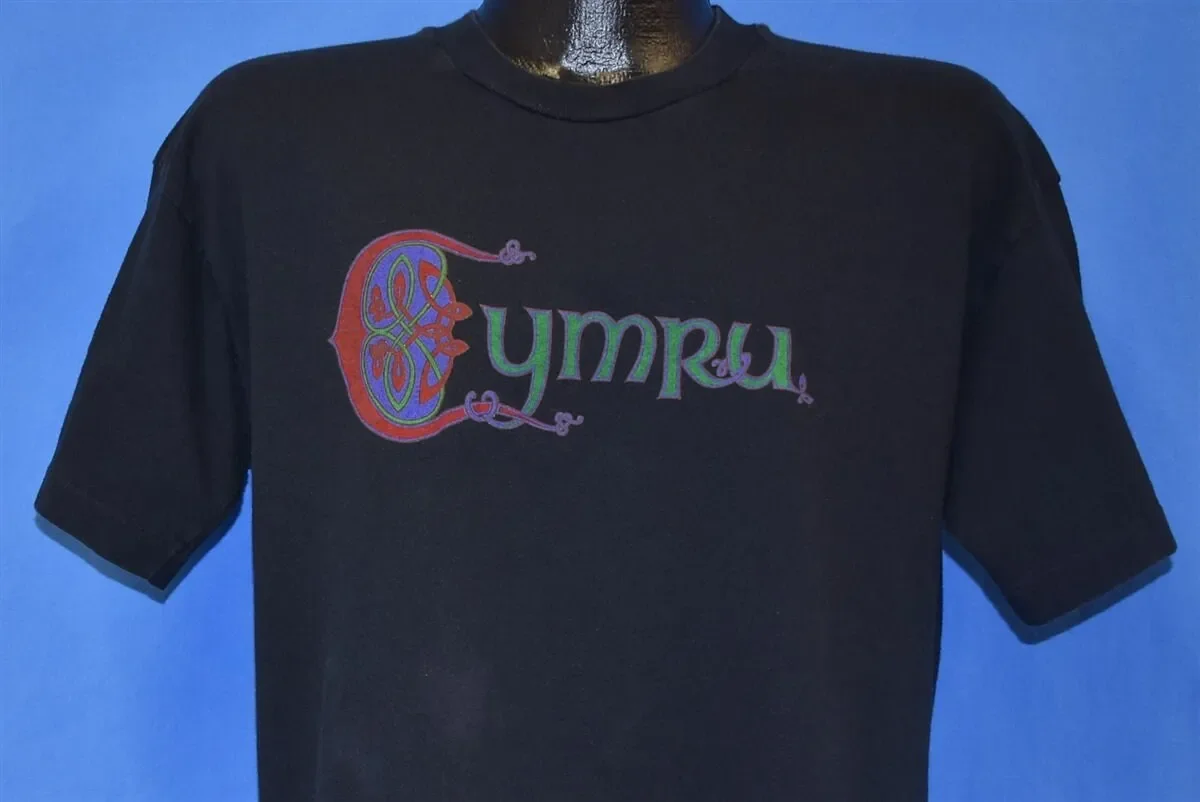 80s Cymru Wales Welsh United Kingdom Tourist T Shirt Large