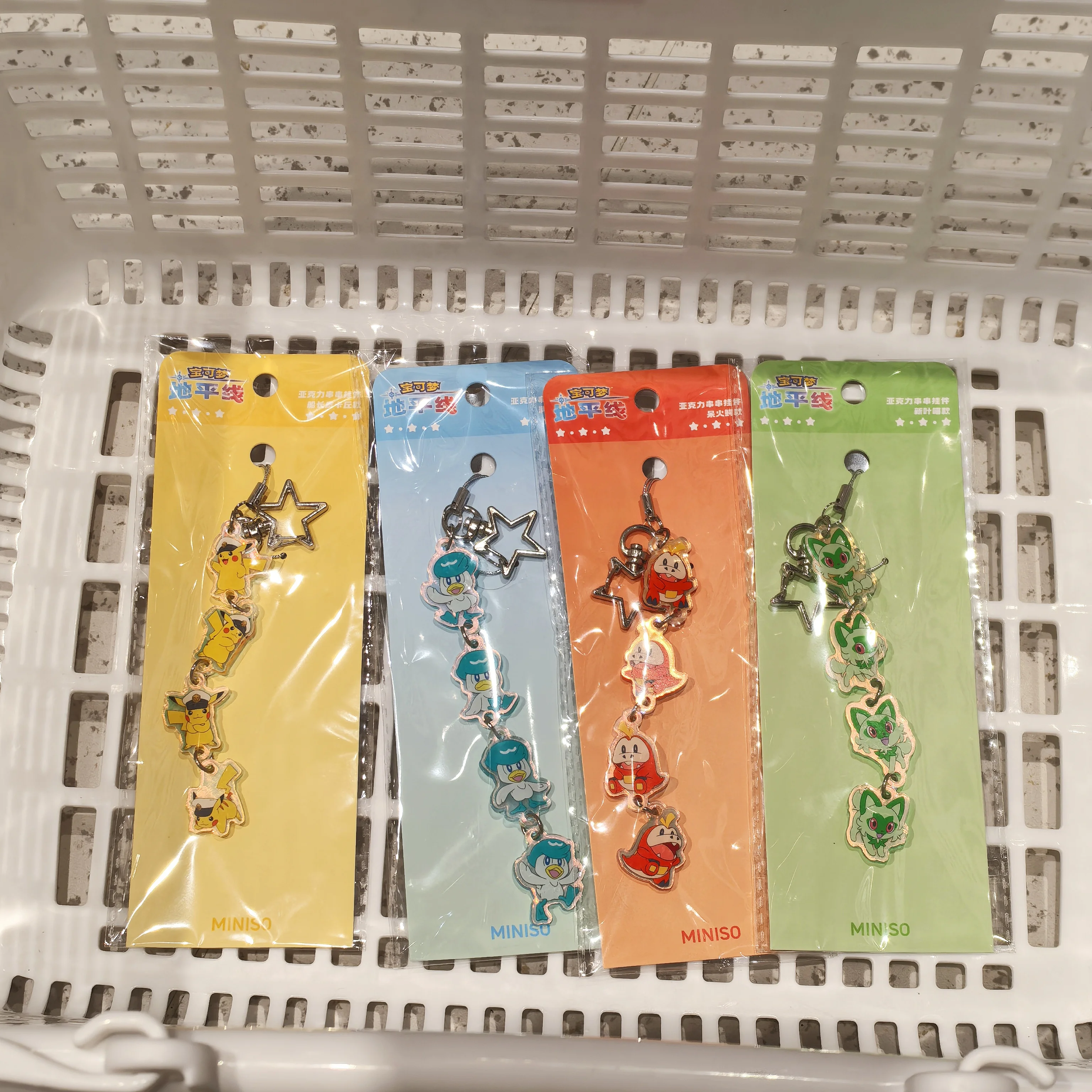 

Pokemon Horizons Acrylic Link Charm Interchangeable Pendant Stackable Keychain Anime Collectible Gift for Fans