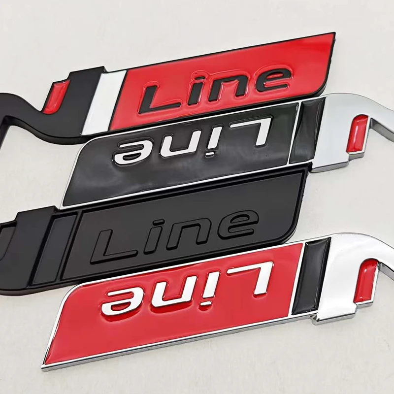 3D Metal Car Styling NLine Logo Rear Boot Trunk Emblem Badge Decal For Hyundai i20 i30 Sonata Kona Elantra Tuson Car Stickers view 3