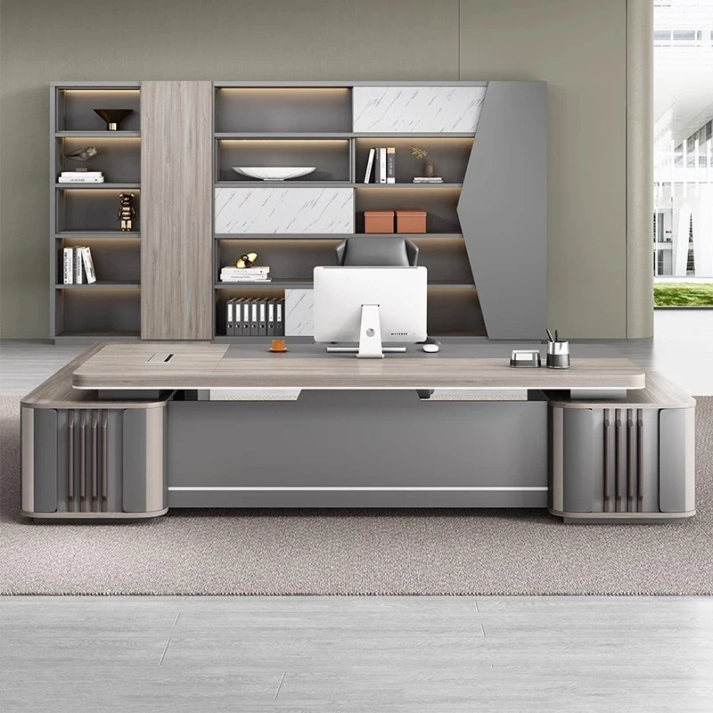 , Executive , Simple Modern CEO And Chair Set, Single-Person Manager Supervisor Desk, Office Furniture