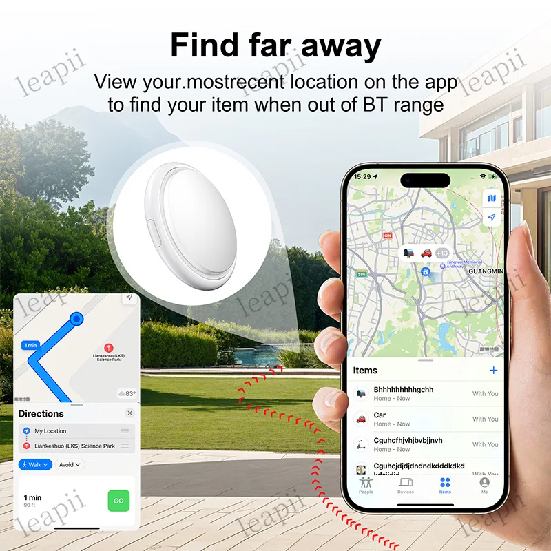 2026 New Dual System Tracker for Apple Find My/Android Google Find Hub App Item Finder Bag/Key Locator Smart Bluetooth Tracker