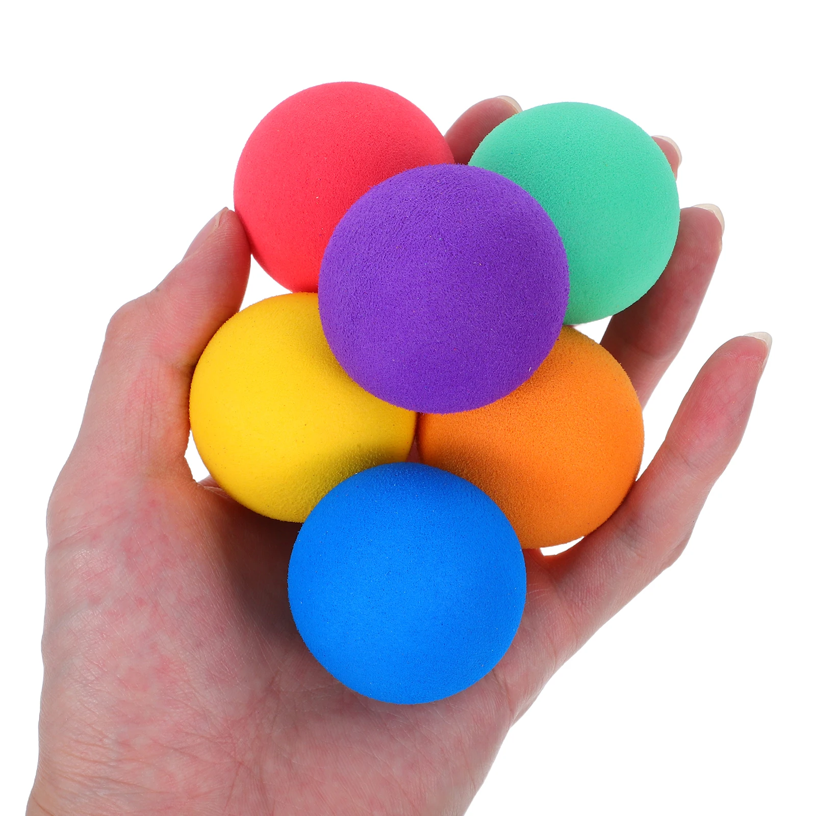 

24pcs Sponge Balls Soft EVA Kids Toys Party Favors Child Coloful Balls Mini Sports Grip Strength Dexterity