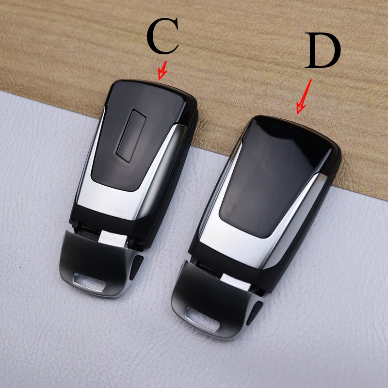 3 4 Buttons Car Key Housing Key Case Shell for Audi A4 A5 A4L S4 S5 S6 S8 Q3 Q5 Q7 TT SQ7 RS S SQ5 2017 2018 2019 Choose Sticker