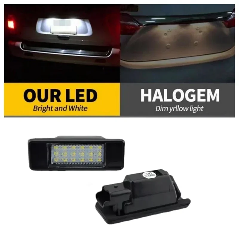 

2Pcs LED License Number Plate Light Lamp For Citroen C2 C3 C5 C6 C8 And Peugeot 106 1007 207CC 307 308 3008 406 508 607 Car Led