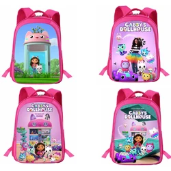 New Printed Gaby Doll Schoolbag Cartoon Cute Gabby's Dollhouse Backpack for Students