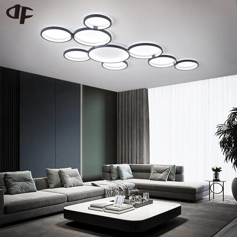 Nordic Living Room Lamp LED Ceiling Lights Ultra-thin Lamp Simple Modern Atmosphere Household Round Master Bedroom Room Light