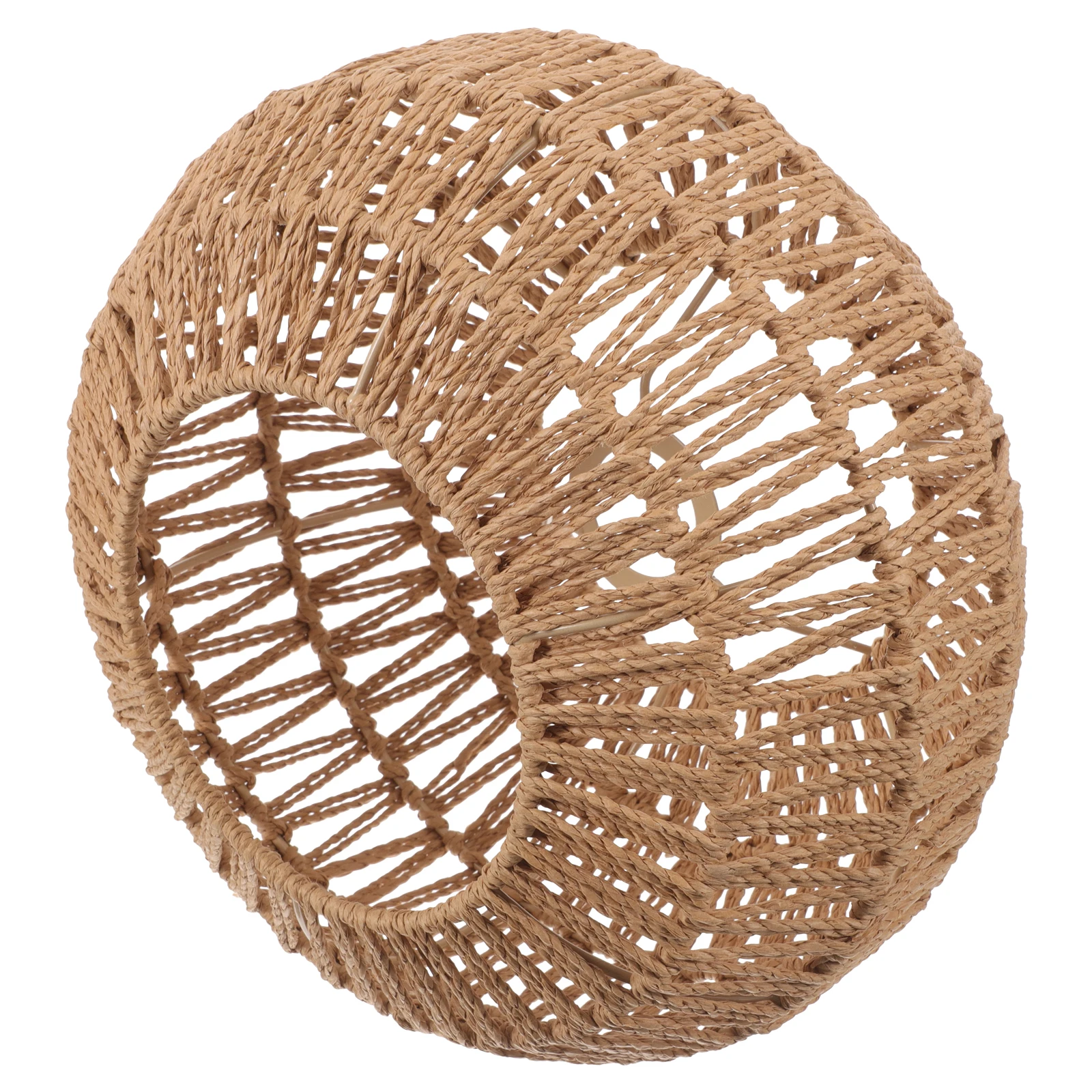 

Braided Vintage Lampshade Round Paper Rope Light Cover for Hanging Lights Home Hotel Bar Decor Simple Lampshade Ceiling