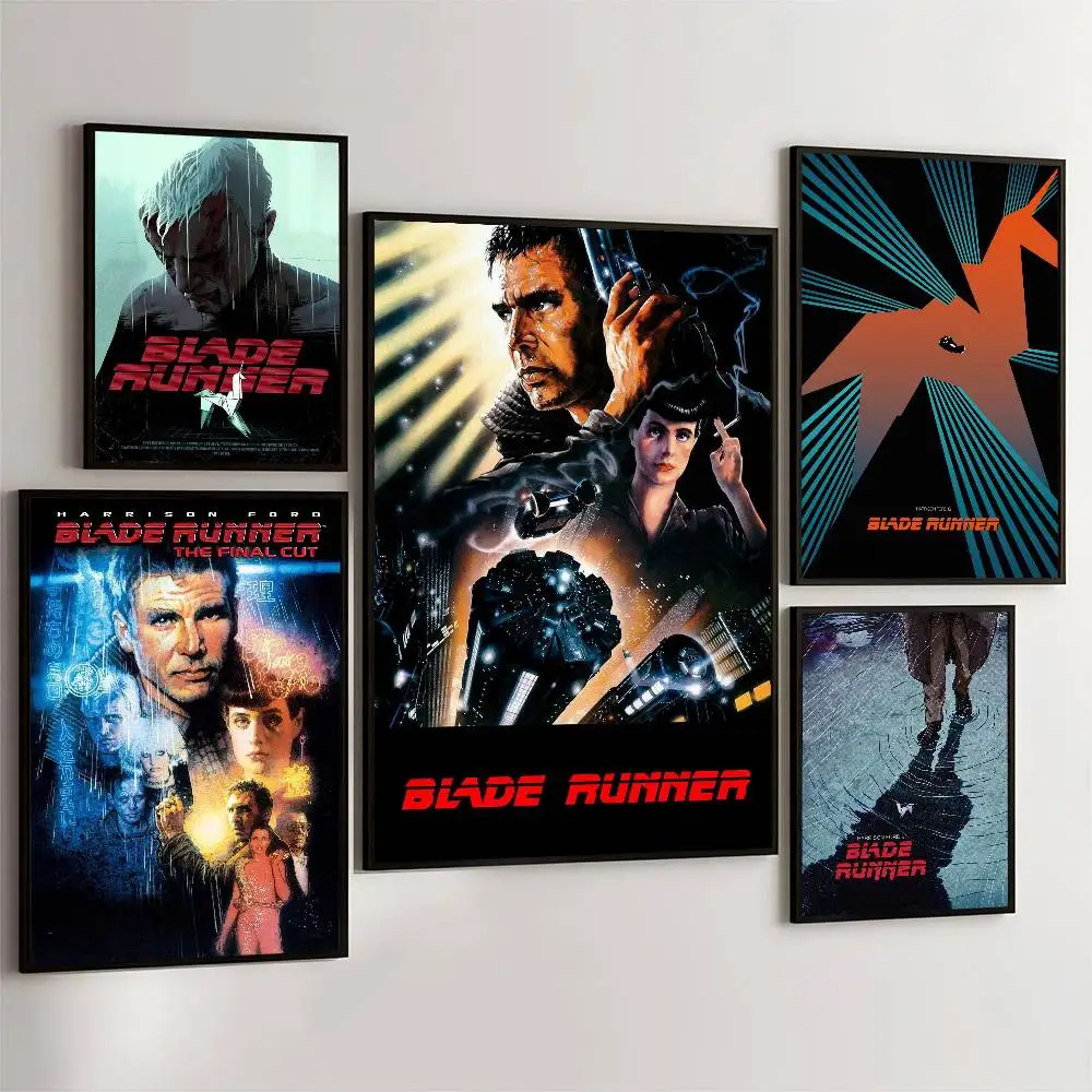 Cool Movie Blade Runner Anime Posters Sticky Whitepaper Sticker DIY Room Bar Cafe Kawaii Room Decor