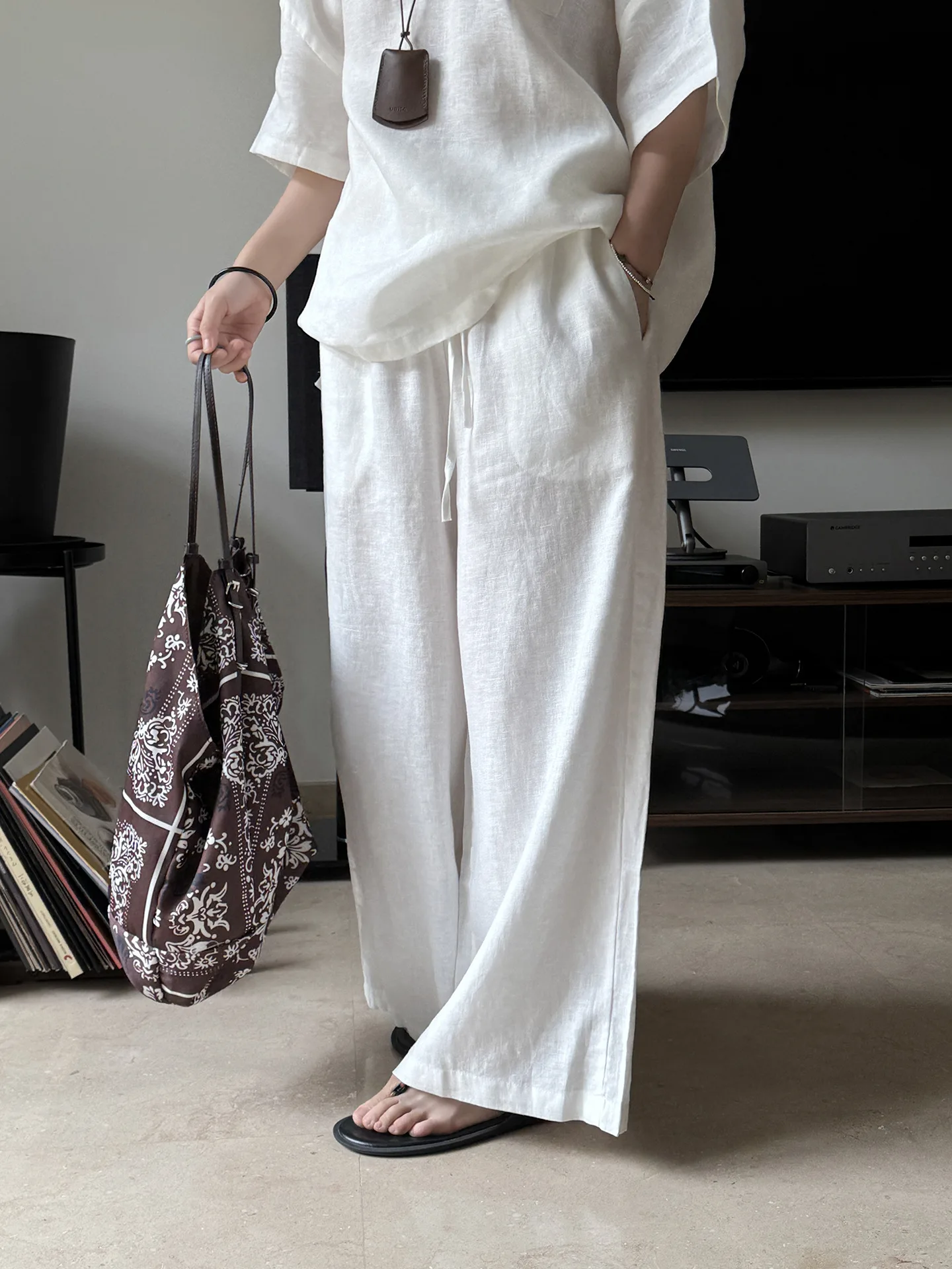 SEIZPROJECTS женские широкие уютные брюки из комплекта без р