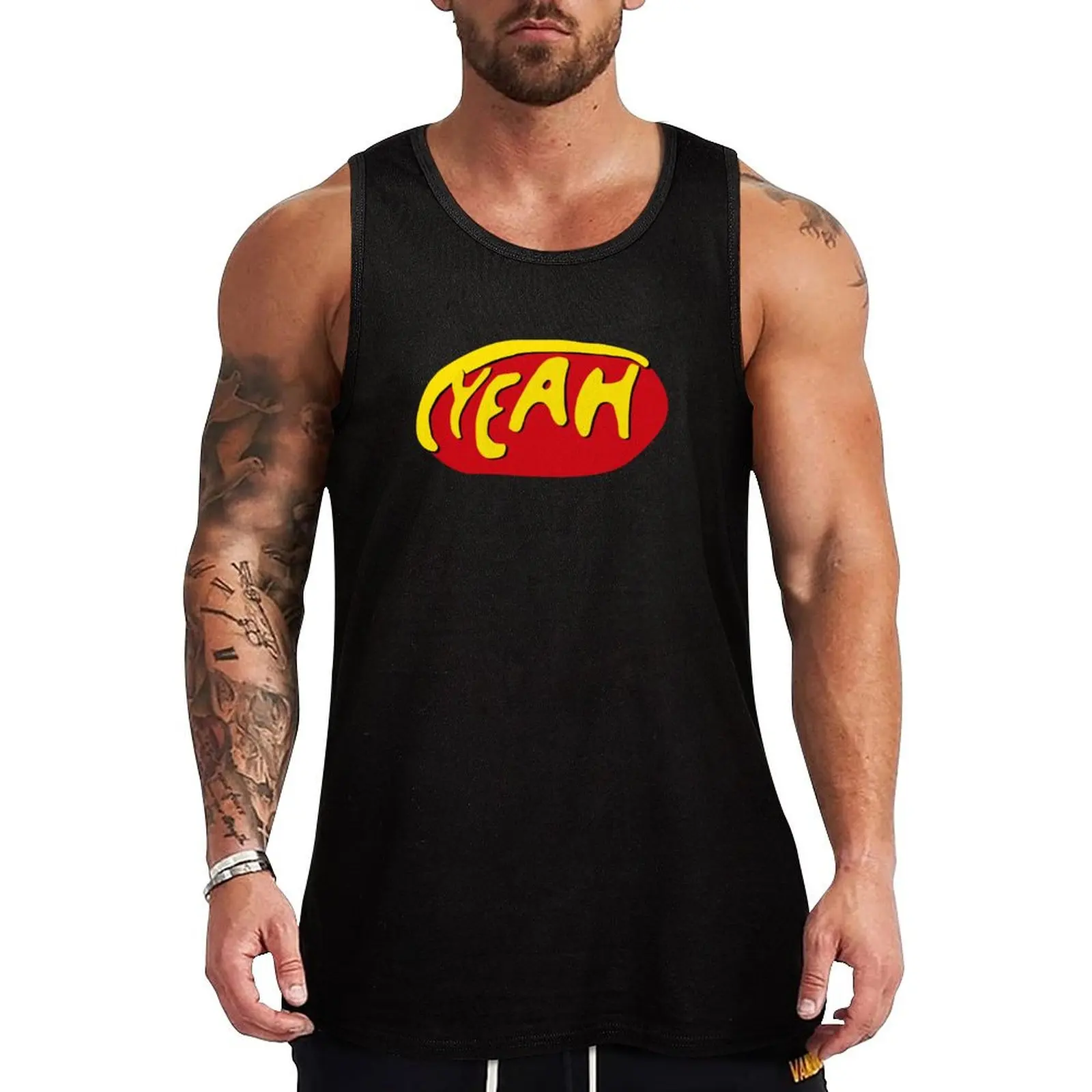 yeah scrubs Tank Top Men's cotton t-shirt gym clothes men