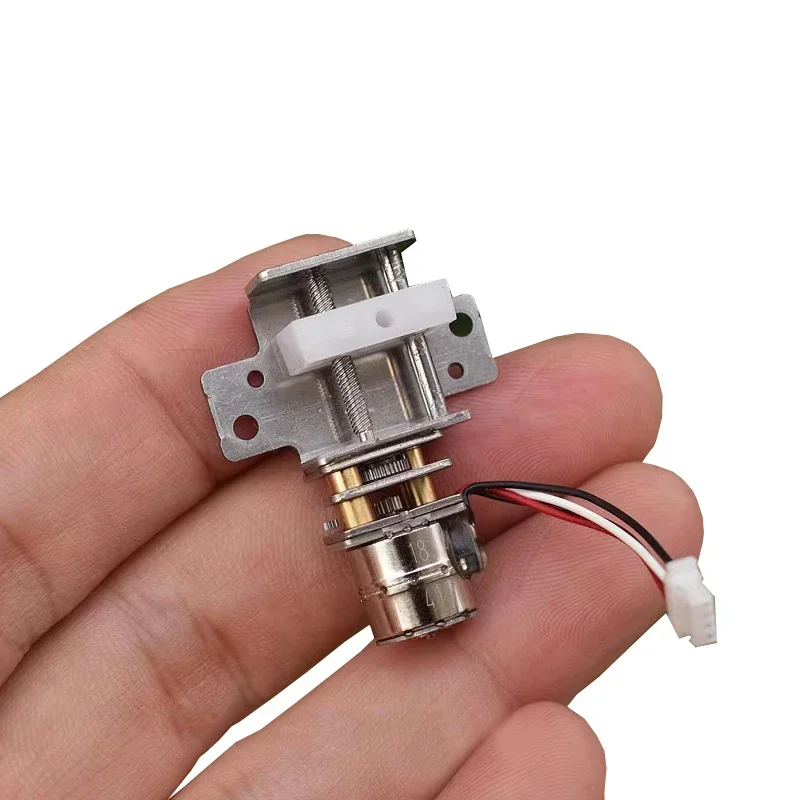 

Mini 10MM 2-Phase 4-Wire Linear Gear Stepper Motor Full Metal Gearbox Stepping Motor Precision Screw Shaft Slider Moving Block