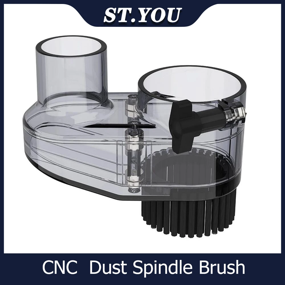 CNC Dust Shoe Spindle Brush 52mm 45mm Dust Cover for CNC 3018 Engraving Machine Spindle Motor Woodworking Tools