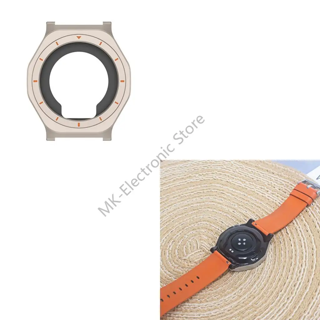 

R2LF Lightweight Metal Protective Case Housing Sleeve Shell For Smartwatch Corrosion Resistant Effortless On Application