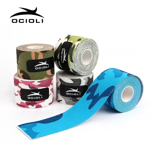 1 rollo de vendaje de kinesiología de camuflaje, cinta de kinesiología, coderas deportivas atléticas, rodillera, soporte para lesiones deportivas, baloncesto