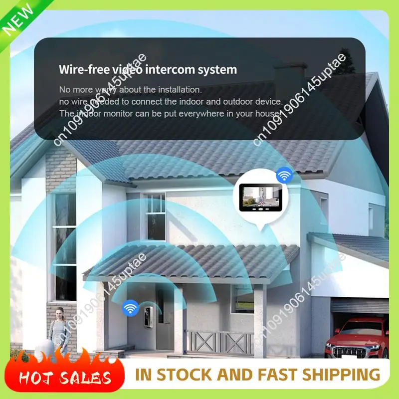 

N88R Tuya Outdoor Video Intercom Smart Wireless Door Camera System 1080P HD 2MP With Wifi PIR Motion Detection And 5Inch Monitor