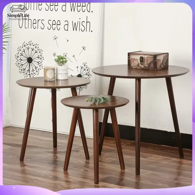 Nesting Side Table Small Coffee Table for Living Room Bedroom Sofa End Table Nightstand Wooden Accent Modern