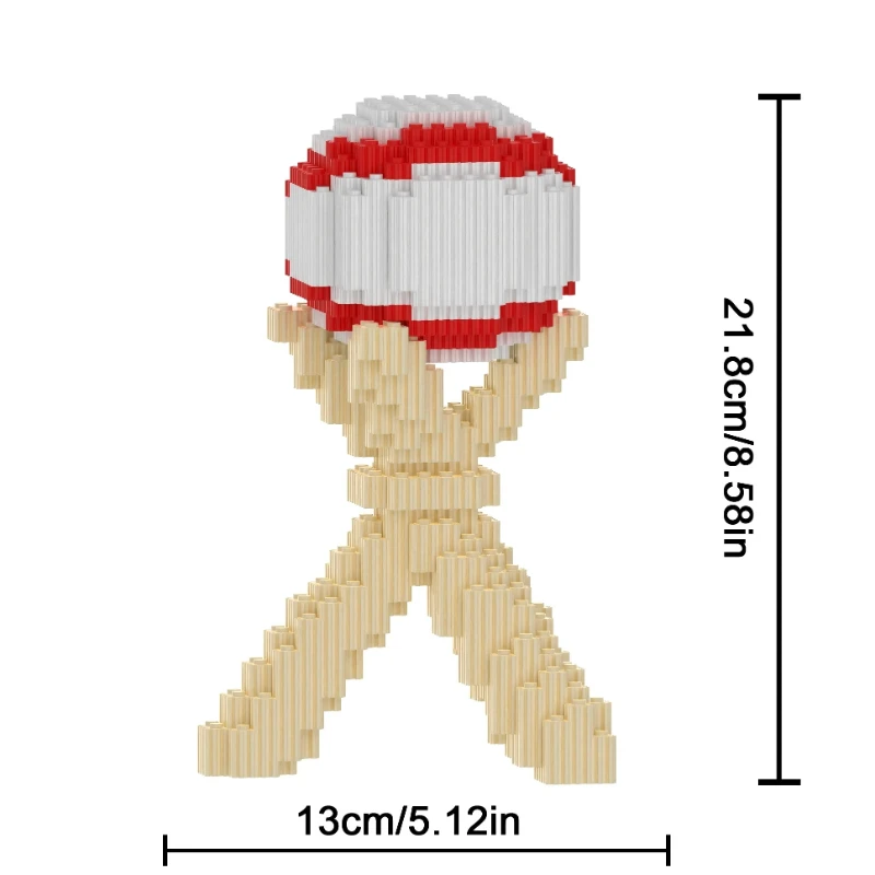 Sports Baseball Figure Building Blocks DIY Micro Particle Assembly Toy Creative Desk Decor Ornament Gift for Fans and Collectors