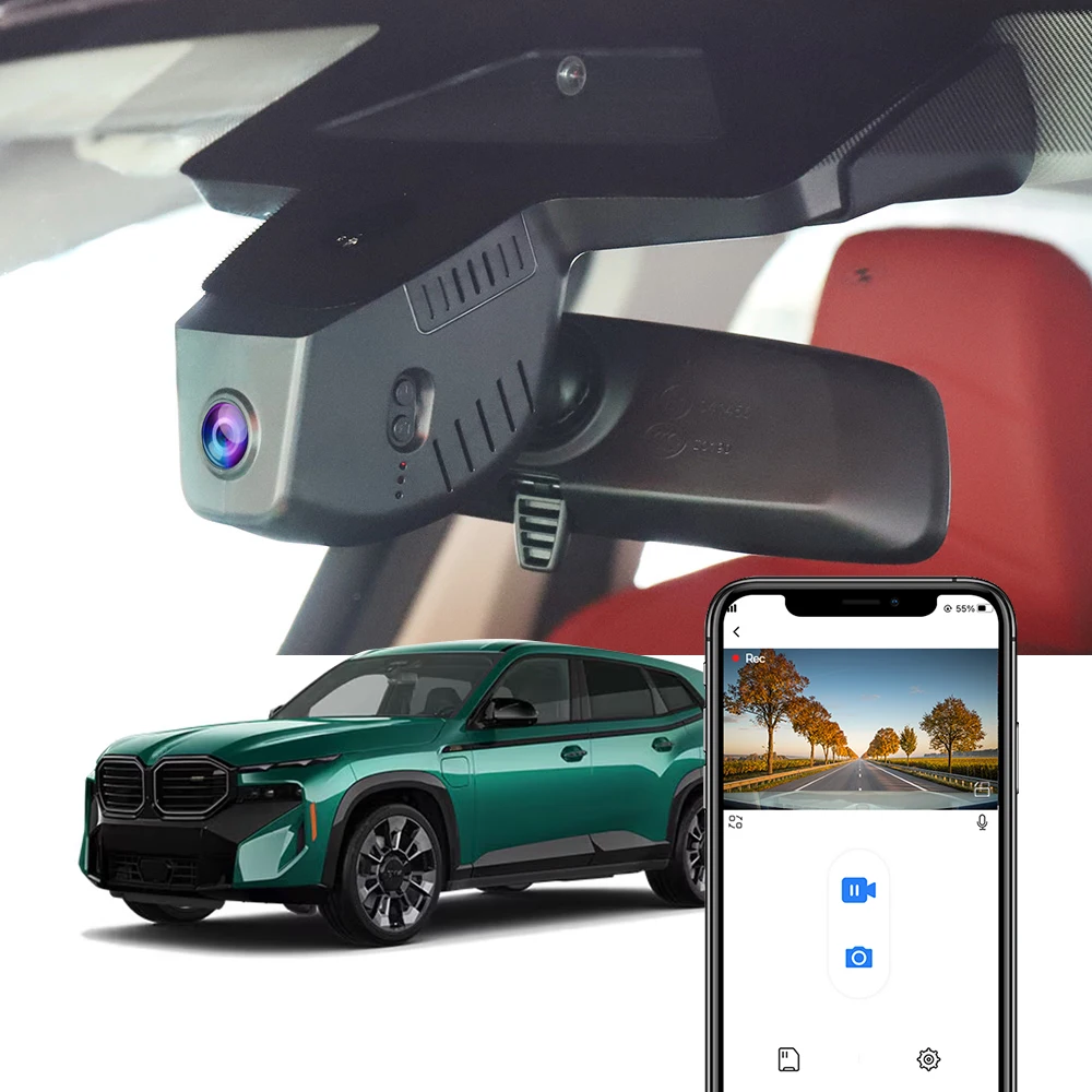 

Fitcamx 4K Dash Cam for BMW XM & 1 Series F70 2023-2025, 2160P Dashcam, Night Vision, Auto Recording, G-Sensor, WDR