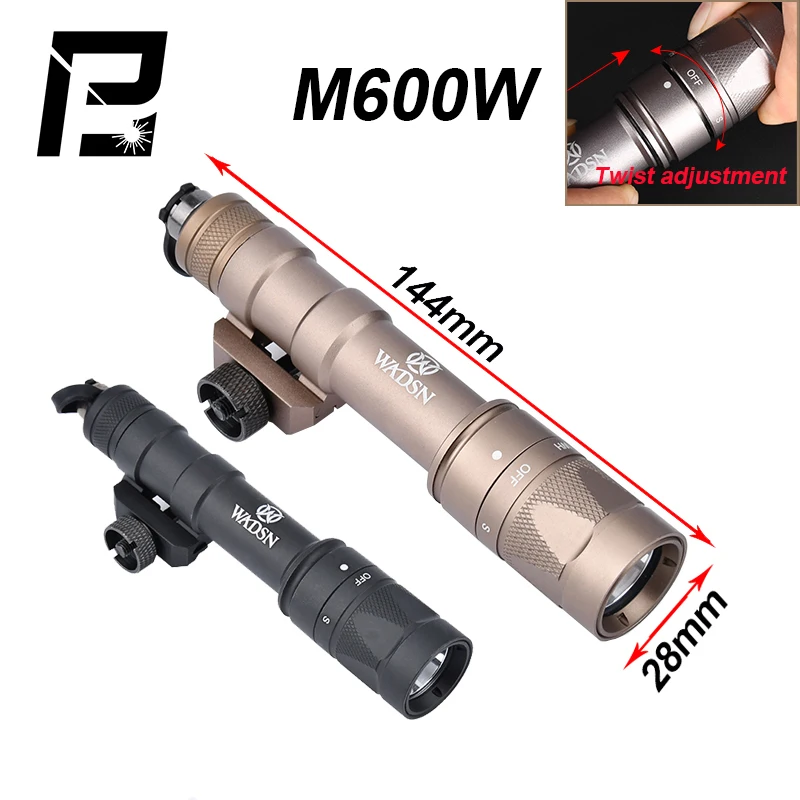 WADSN Airsoft M600 M600W SF Flashlight Tactical Gun Light Strobe Weapon Light SF M600W Rifle Lamp Dual-function Remote Switch