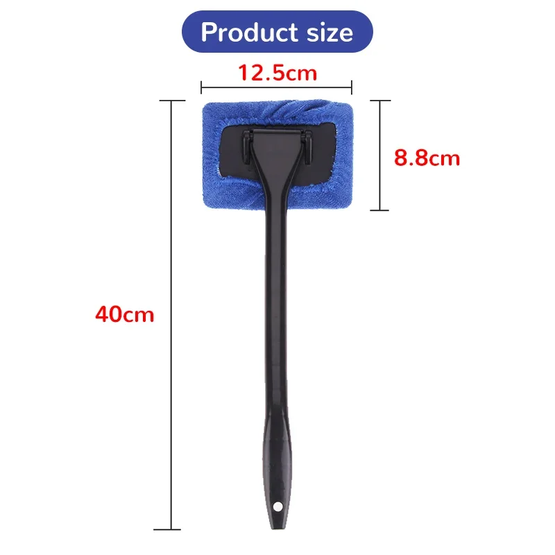 Car Cleaning Wash Brush Tool With Long Handle Car Window Cleaner Washing Kit Windshield Wiper Microfiber Wiper Cleaner Brush