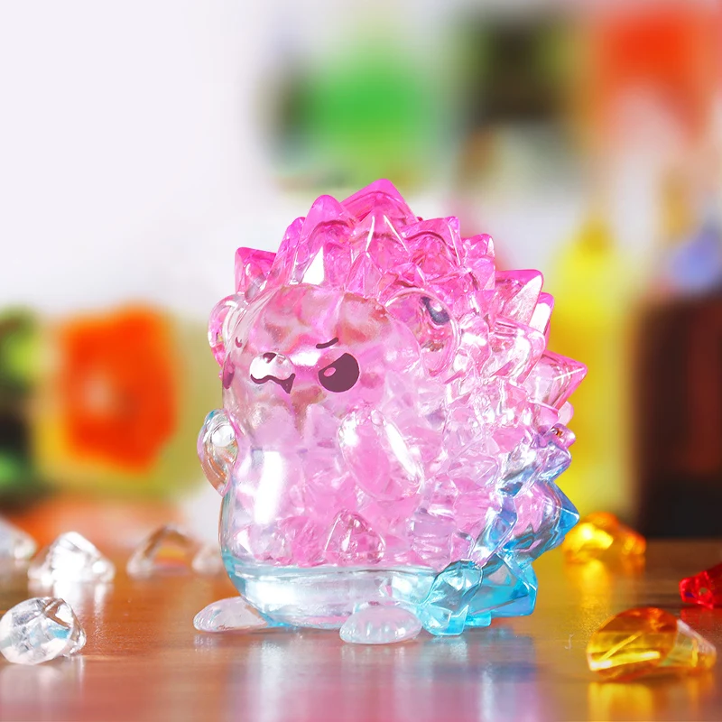 Tangent Crystal Hedgehog Qin Shuang Special Drink Blind Box Toy Kawaii Doll Action Figure Collectible Figurine Model Mystery Box