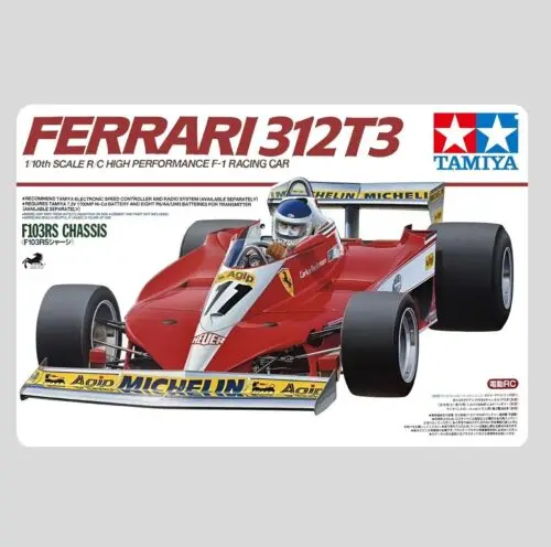 Metal Poster Vintage Rc Car Tin Sign Plaque Tamiya Ferrar 312t3 F1