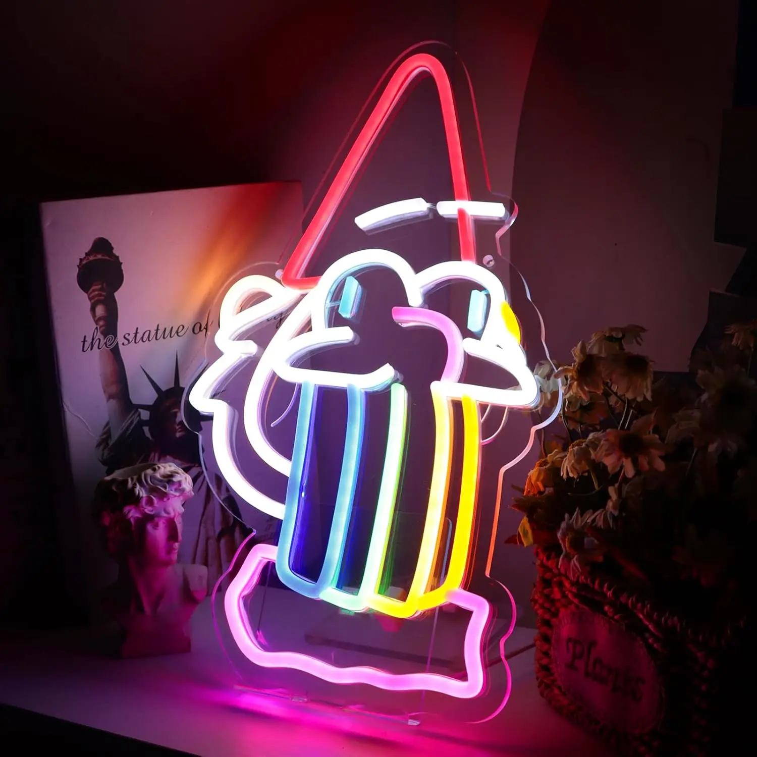 Gravty Fall Dwarfs Spit Out Rainbow Neon Sign Anime LED Neon Light Bedroom Bar Living Room Wall Decor USB Powered Gamer Gifts view 6